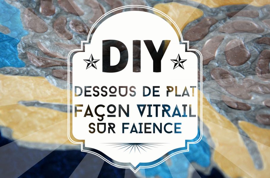 dessous de plat façon vitrail