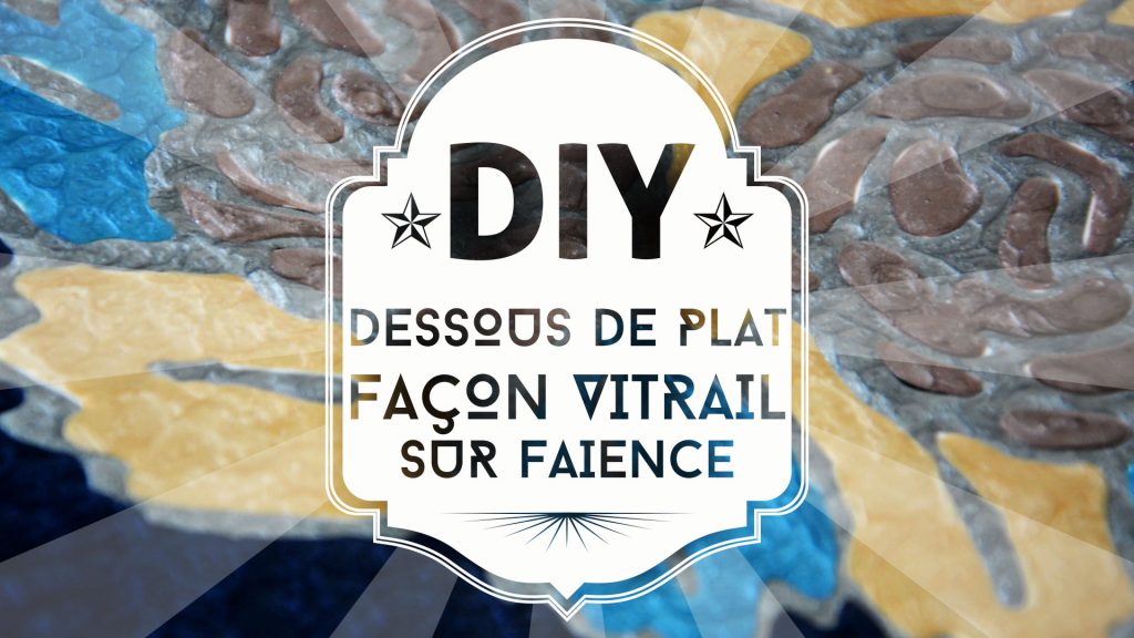 dessous de plat façon vitrail