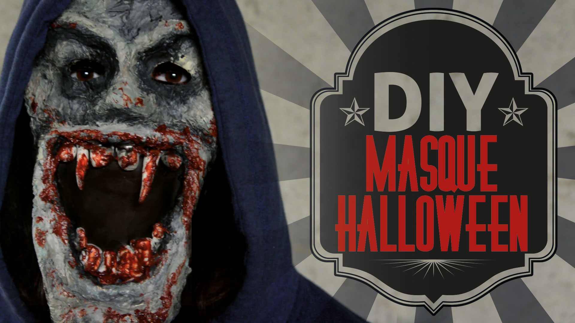 DIY : Le masque de zombie vampire d’Halloween